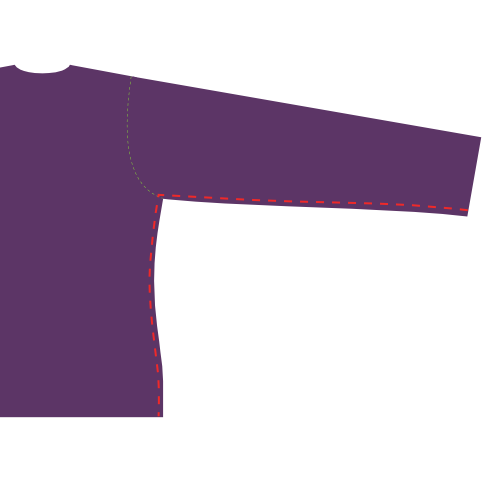 Close the side/sleeve seams