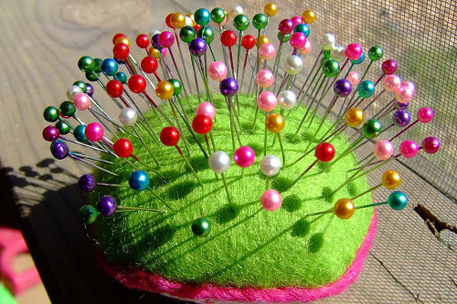 Sewing pins are part of the basic sewing supplies