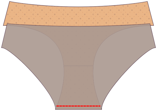 Sew the back to the first gusset piece