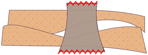 Attach the second gusset piece