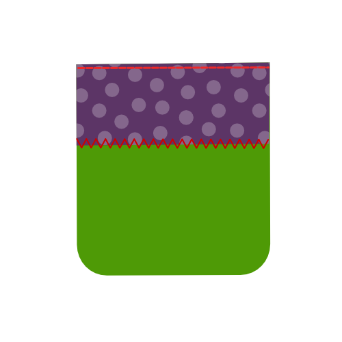 Sew the facing to the top pocket bag